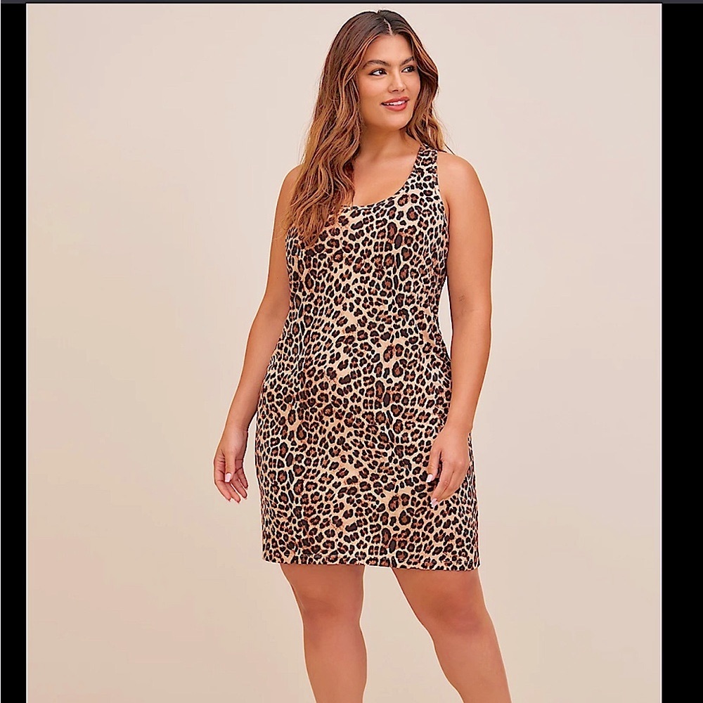 Torrid RACERBACK SLEEP GOWN - SUPER SOFT LEOPARD Sz 1